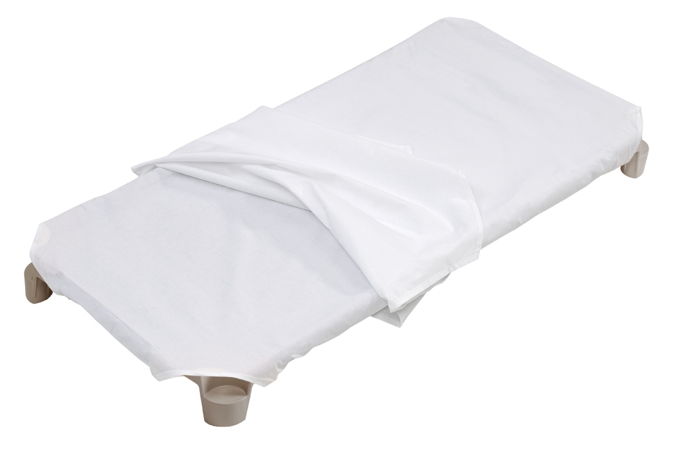 Schlafsack aus weißer Baumwolle für Stapelliegen